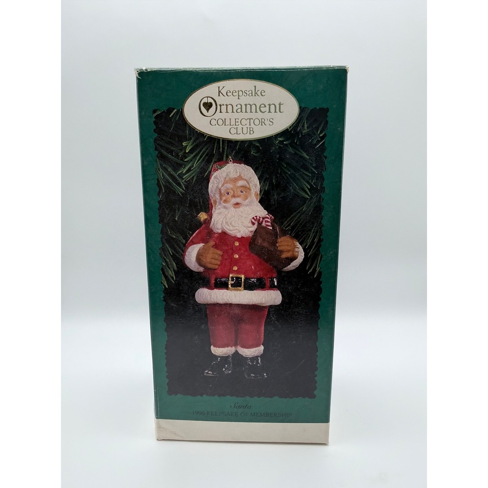 Vintage Hallmark Keepsake Ornament Collector's Club Santa 1996